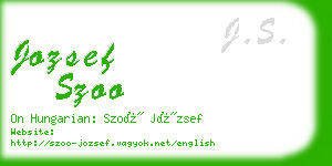 jozsef szoo business card